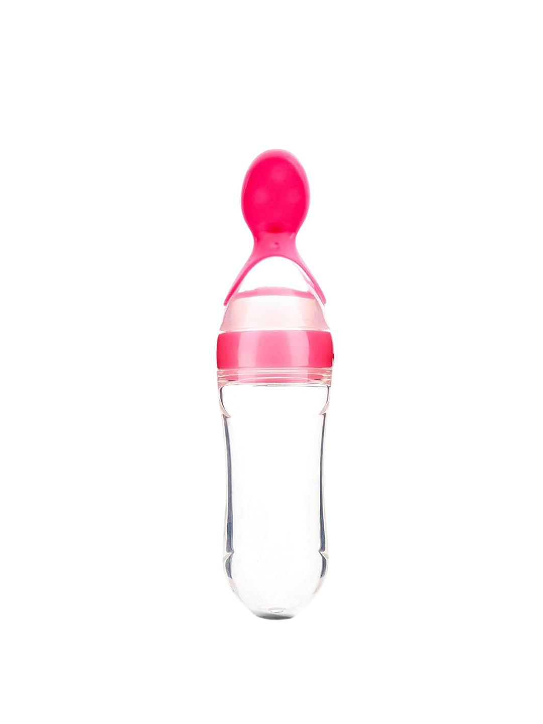 Kritiu Pink & Transparent Silicone Food Feeder