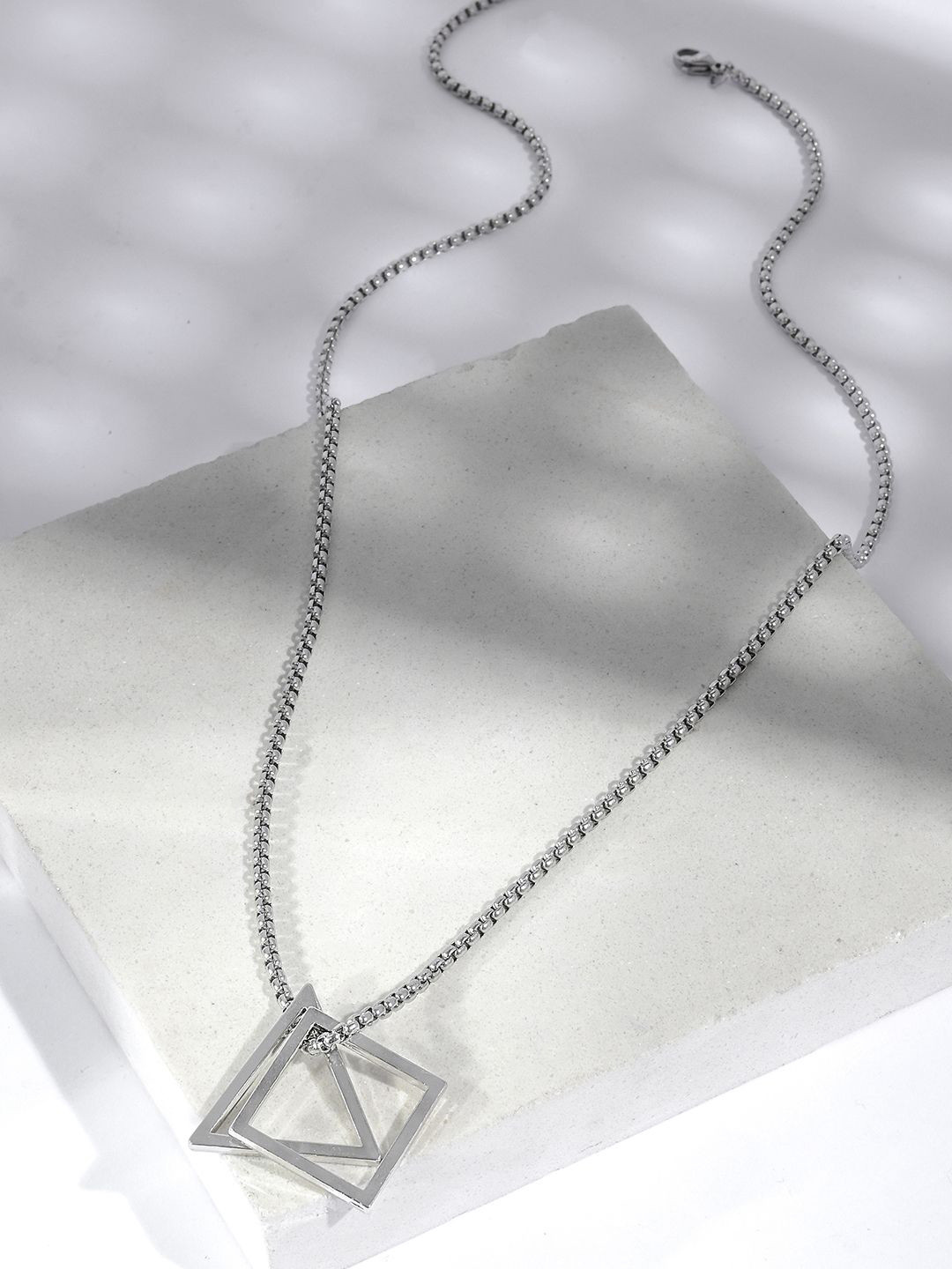 JOKER & WITCH Silver-Plated Pendants with Chains