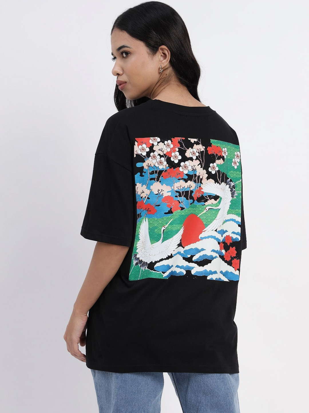 Sands of India Graphic Printed Oversize T-shirt