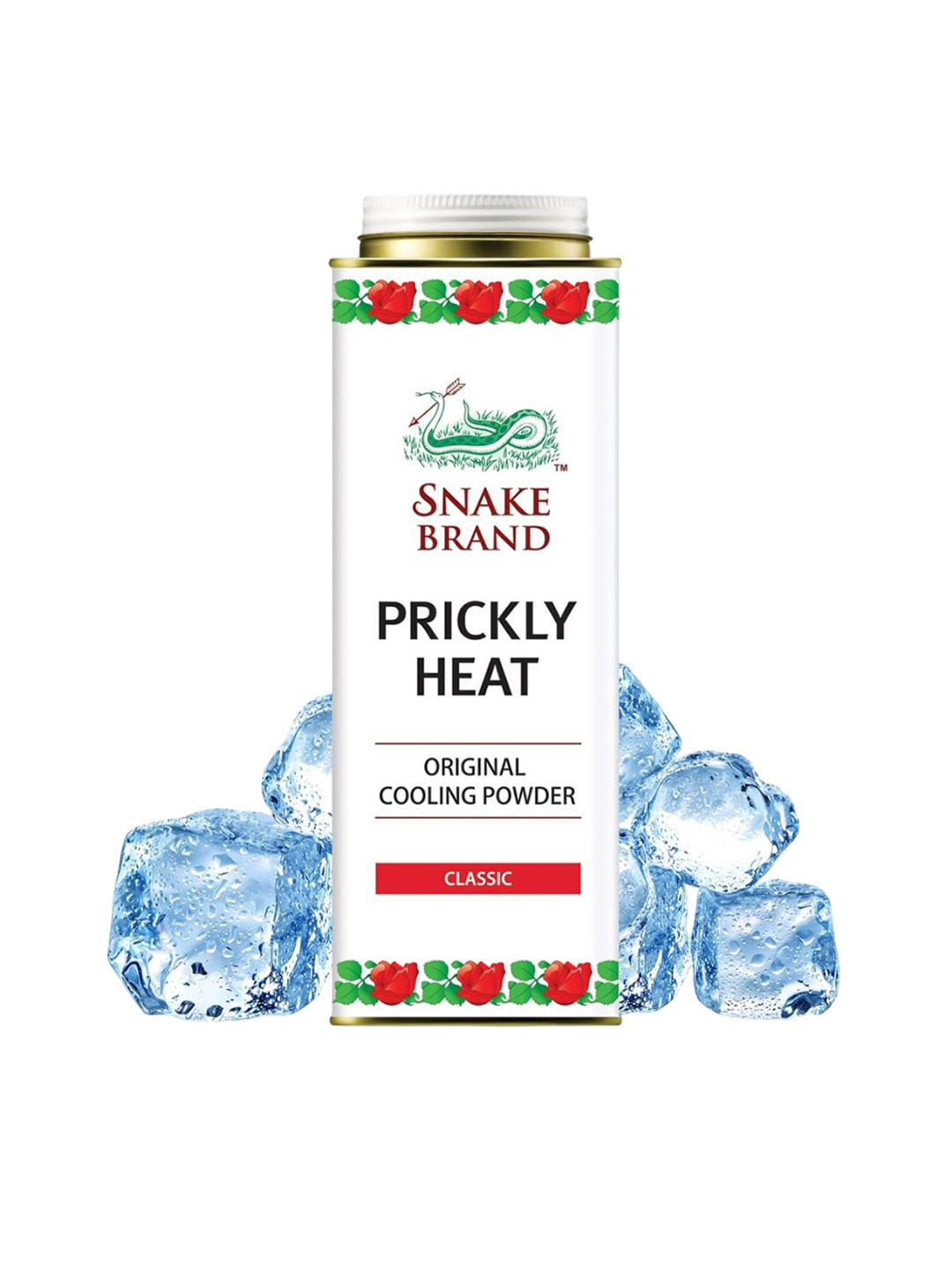 SNAKE BRAND Classic Prickly Heat Cooling Talcum Powder - 280 g