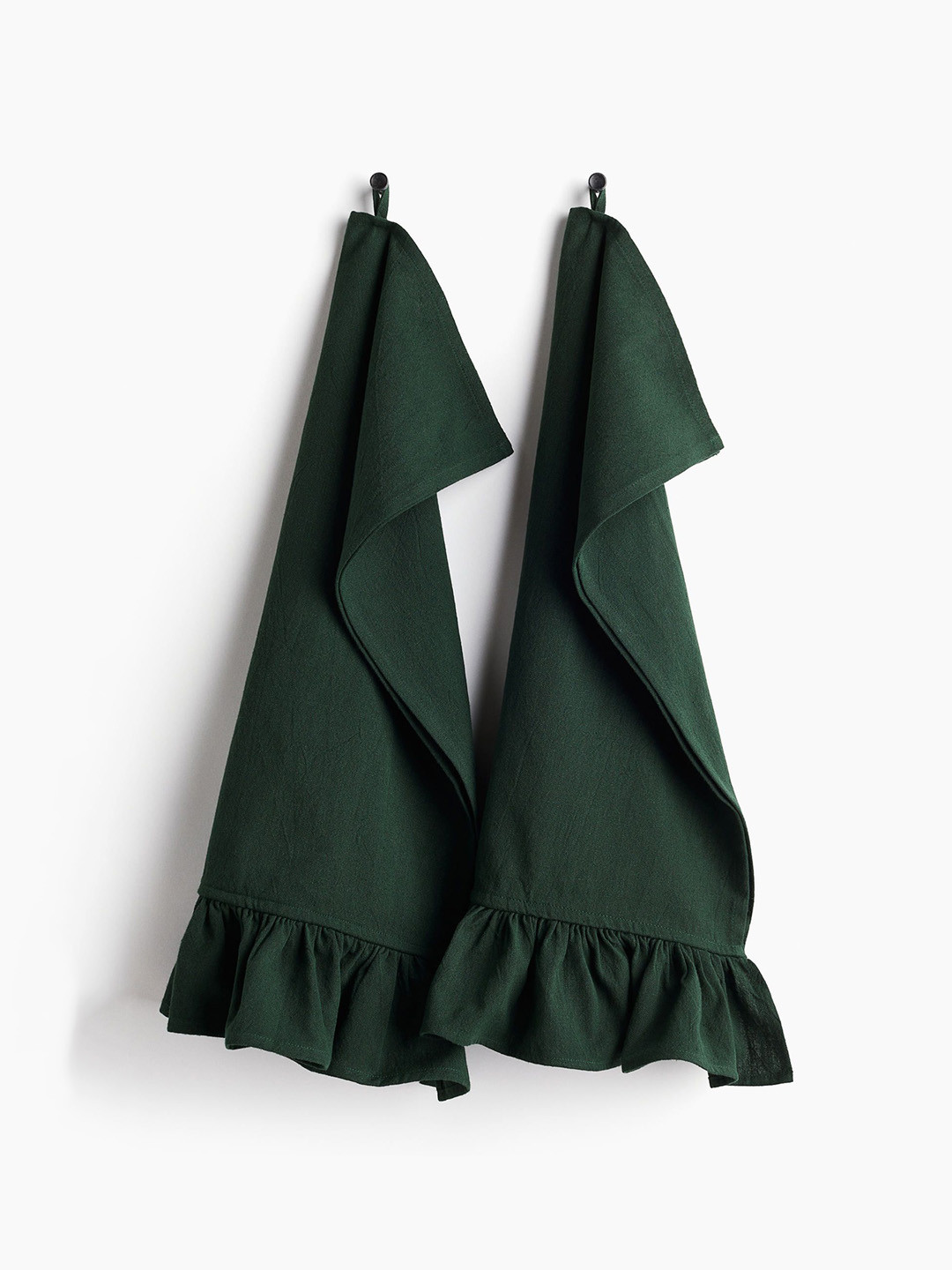 H&M Green 2-Pack Cotton Tea Towels