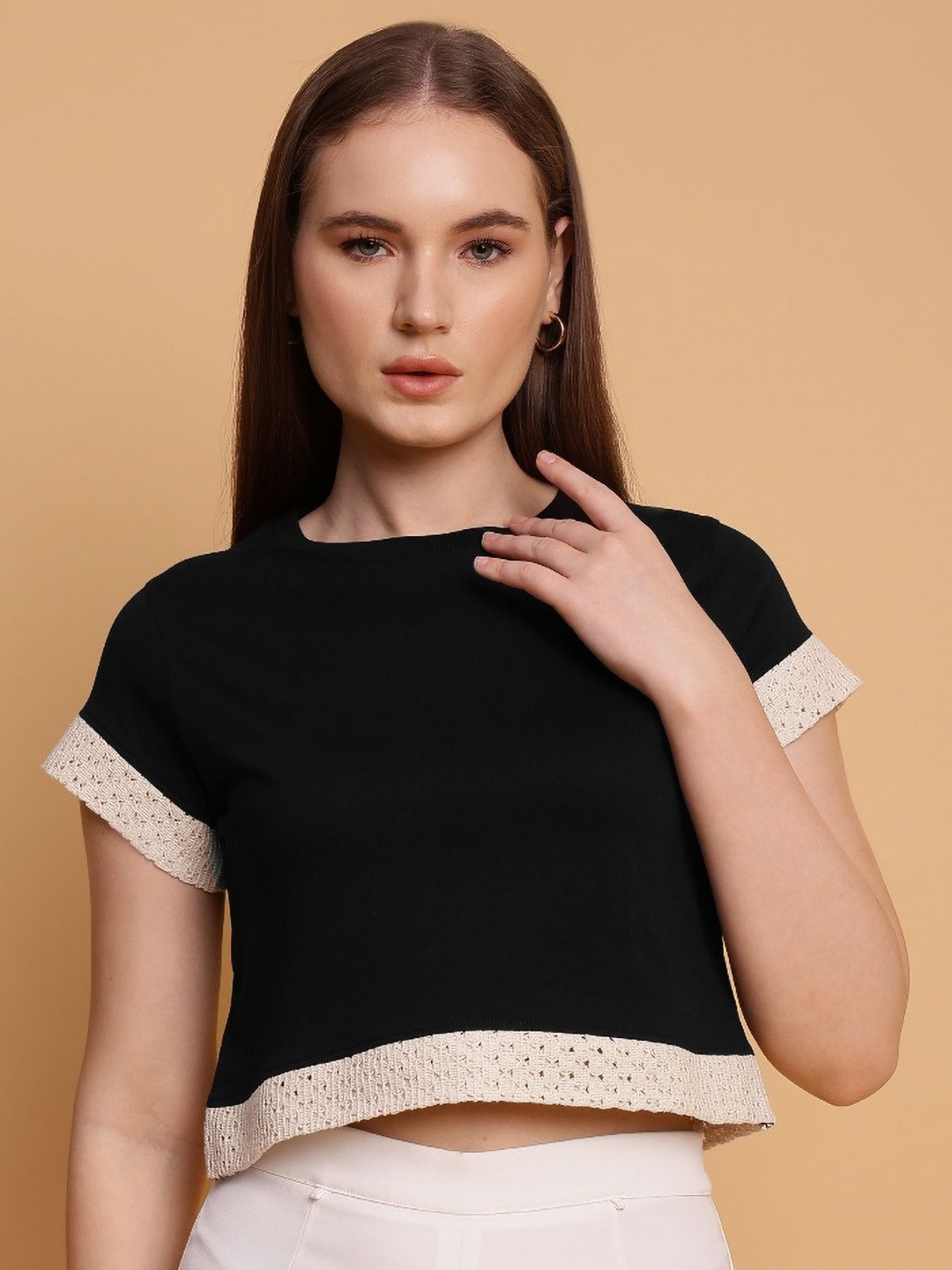 Sands of India Women Pockets Slim Fit T-shirt