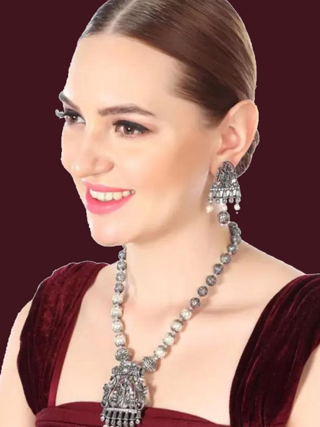 RHOSYN Stone Studded Alloy Jewellery Set