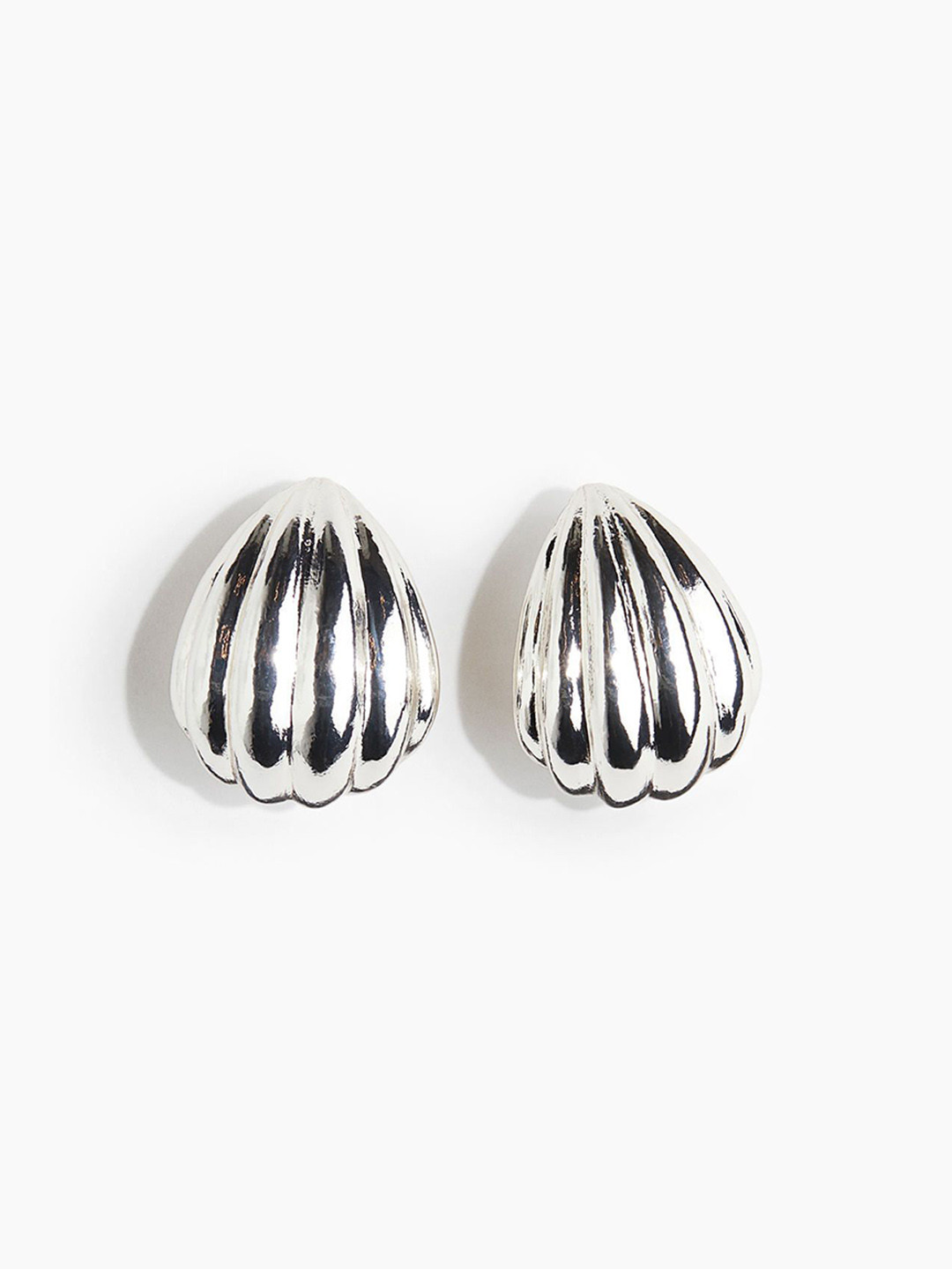 H&M Fluted Hoop Earrings