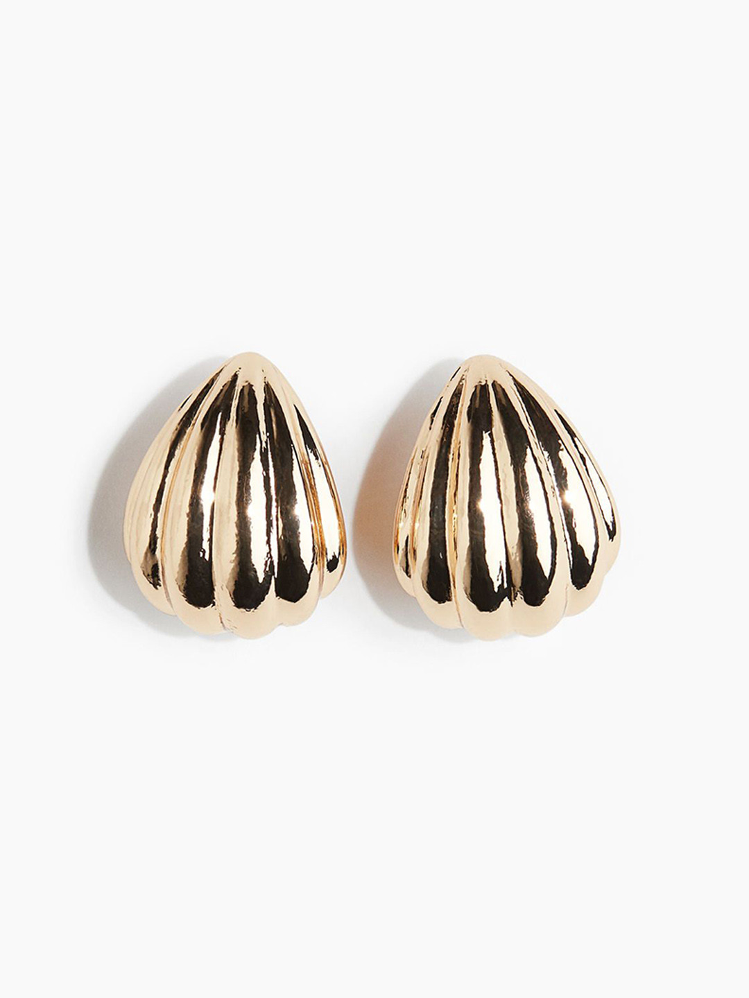 H&M Fluted Hoop Earrings