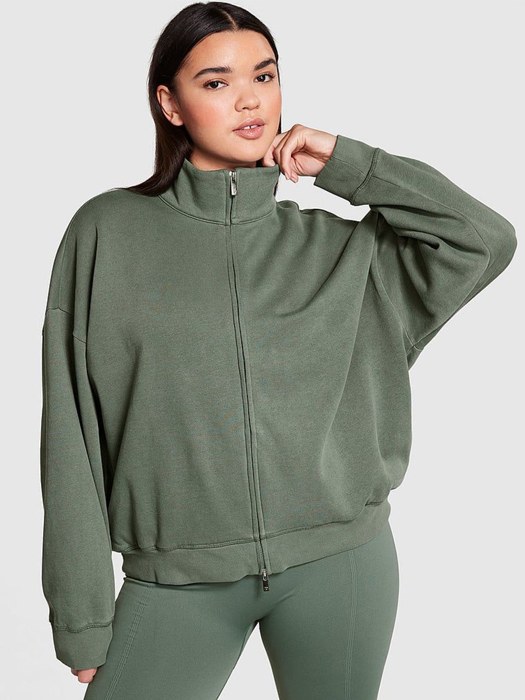 Victoria's Secret PINK Ivy Fleece Full-Zip Sweatshirt