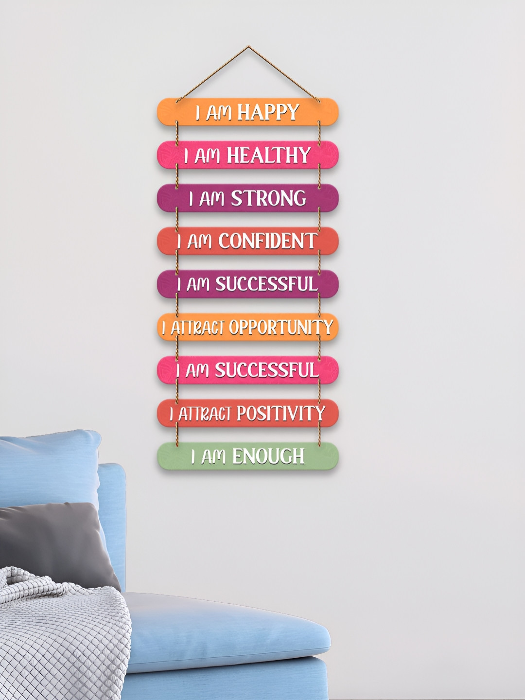 ArtVibes Eco-Friendly Wood Natural Elements Matte Hanging Hall Wall Hangings-34In