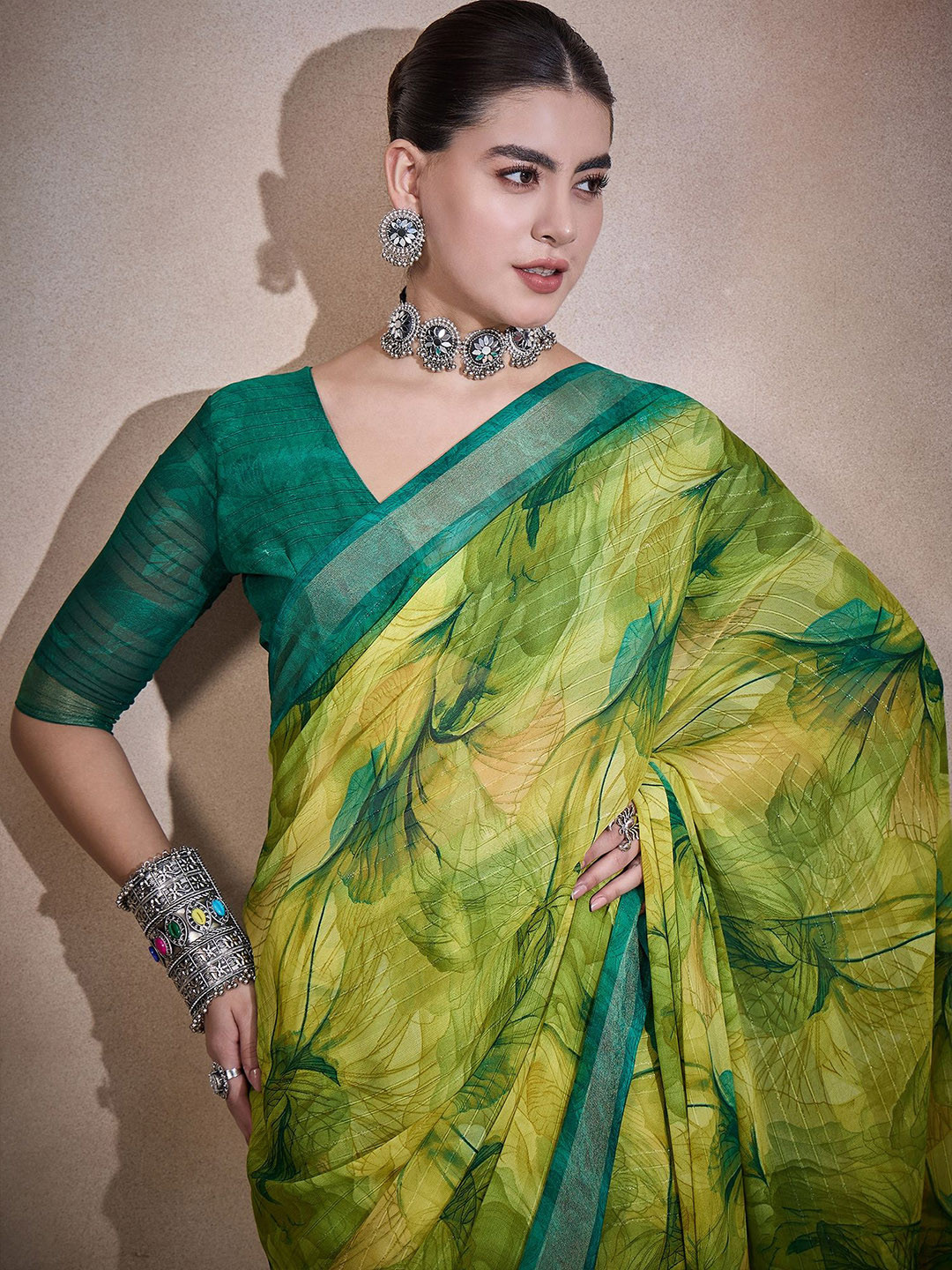 Sangria Printed Daily Wear Saree