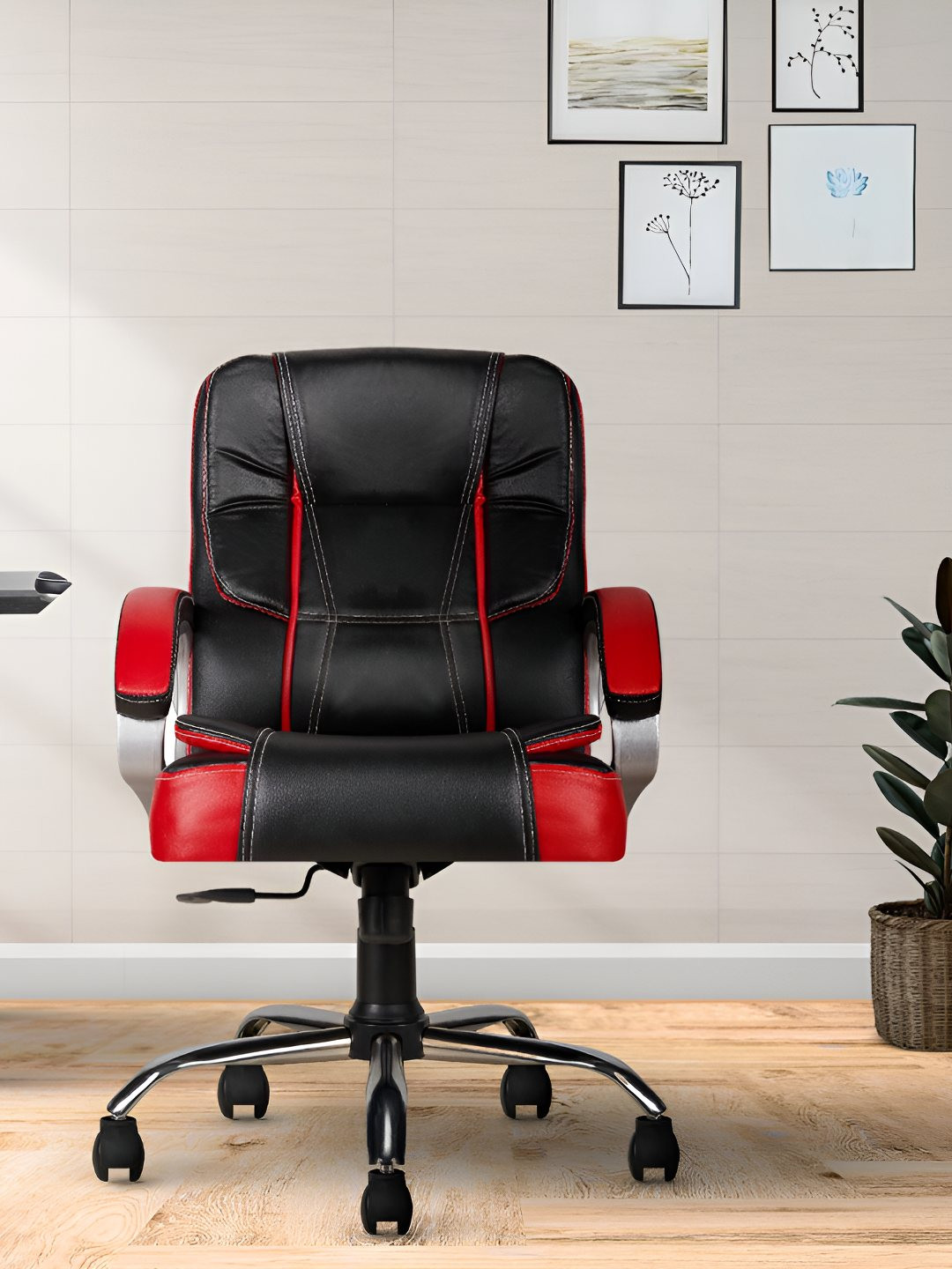 CELLBELL Black & Red High Watson Ergonomic High-Back Study Chair
