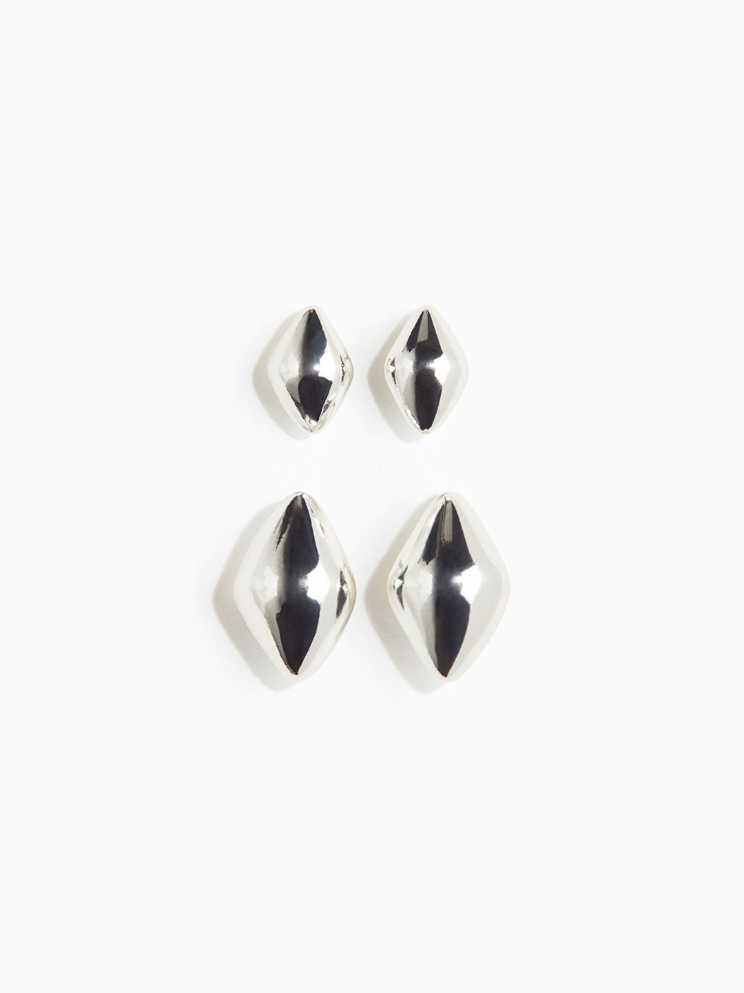 H&M 2 Pairs Dome Earrings