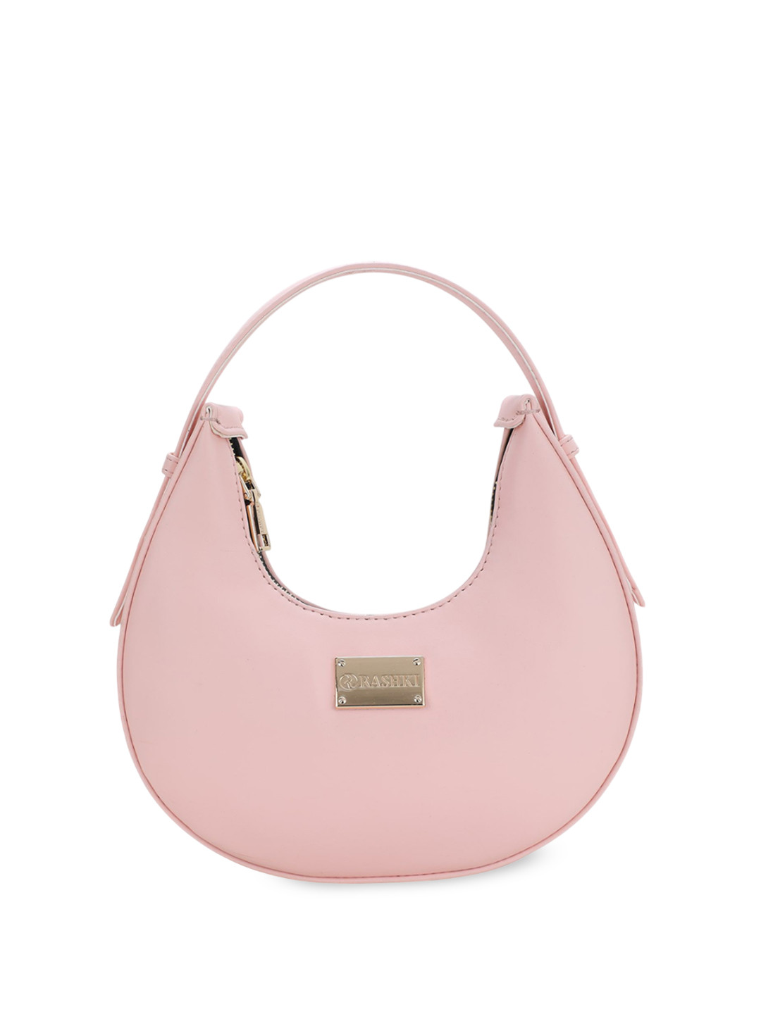 RASHKI PU Half Moon Handheld Bag
