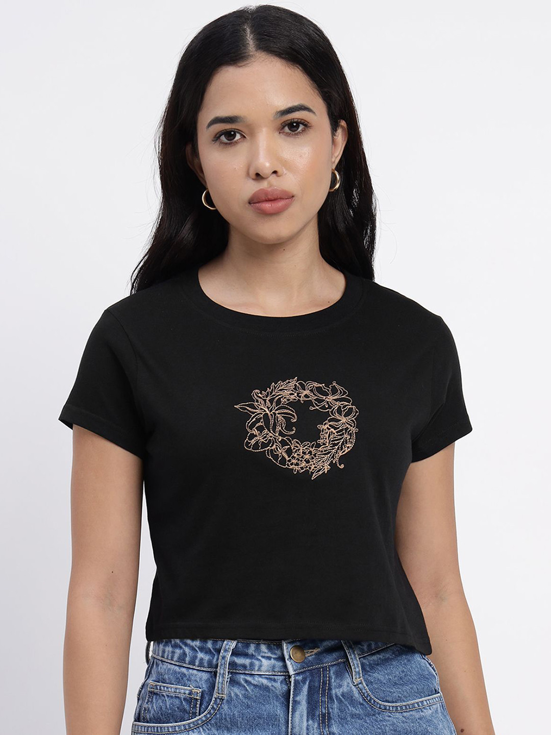 Sands of India Women Slim Fit T-shirt