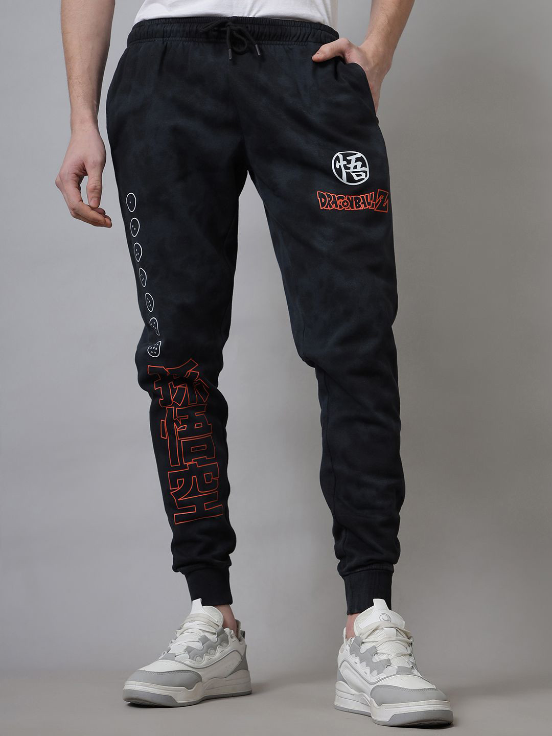 Free Authority Men Dragon Ball Z Printed Mid Rise Joggers