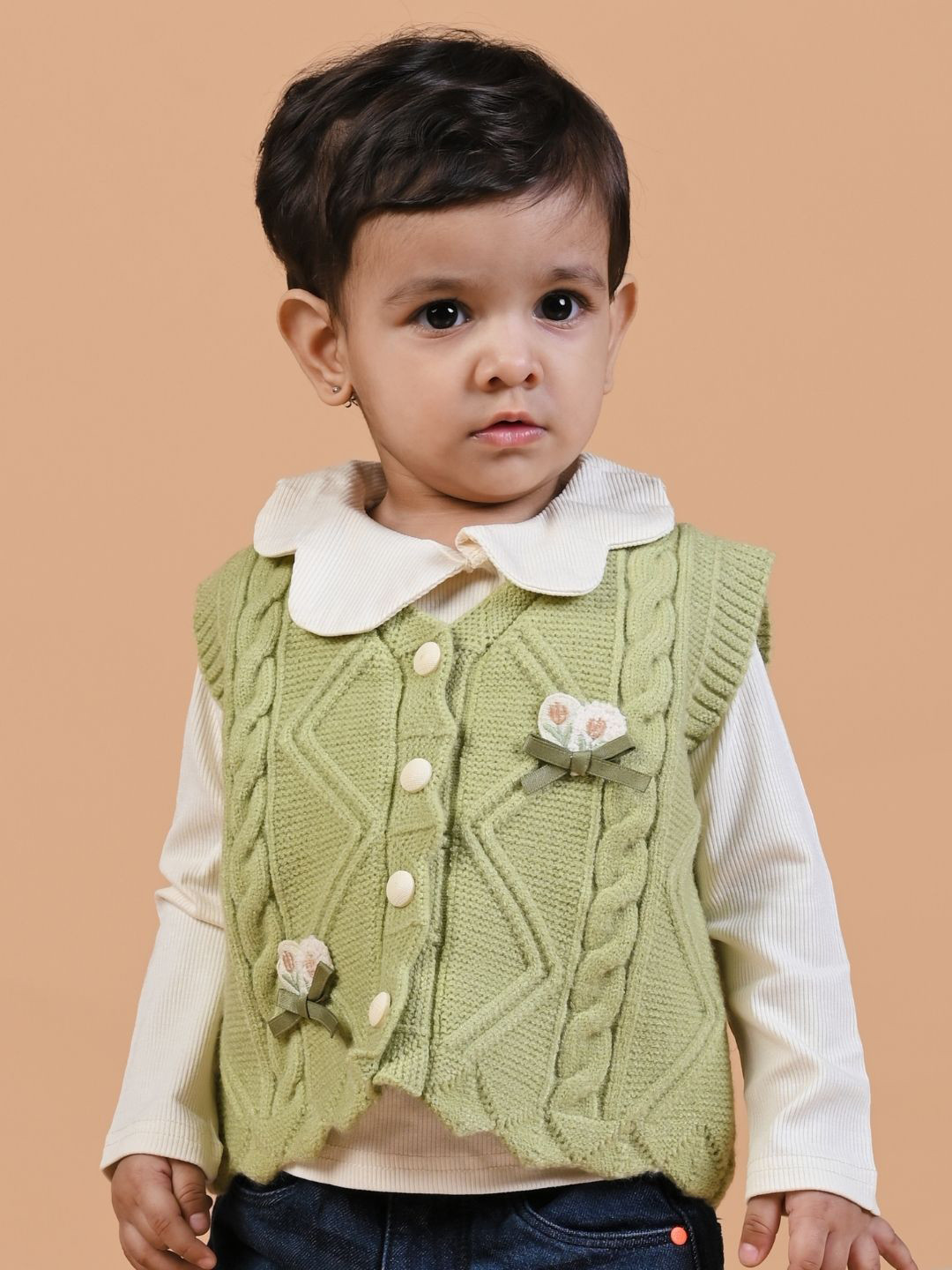 MAMA AND PEACHES Unisex Kids Sweater Vest