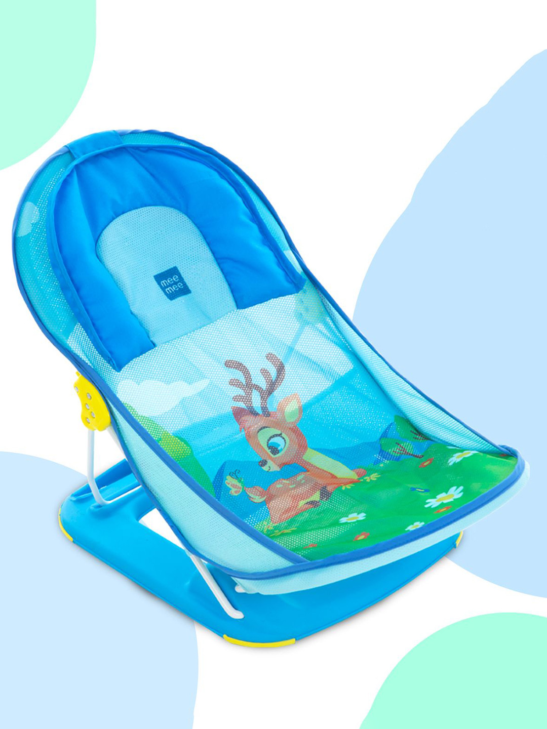 MeeMee Blue & Green Printed Anti-Skid Baby Bathers