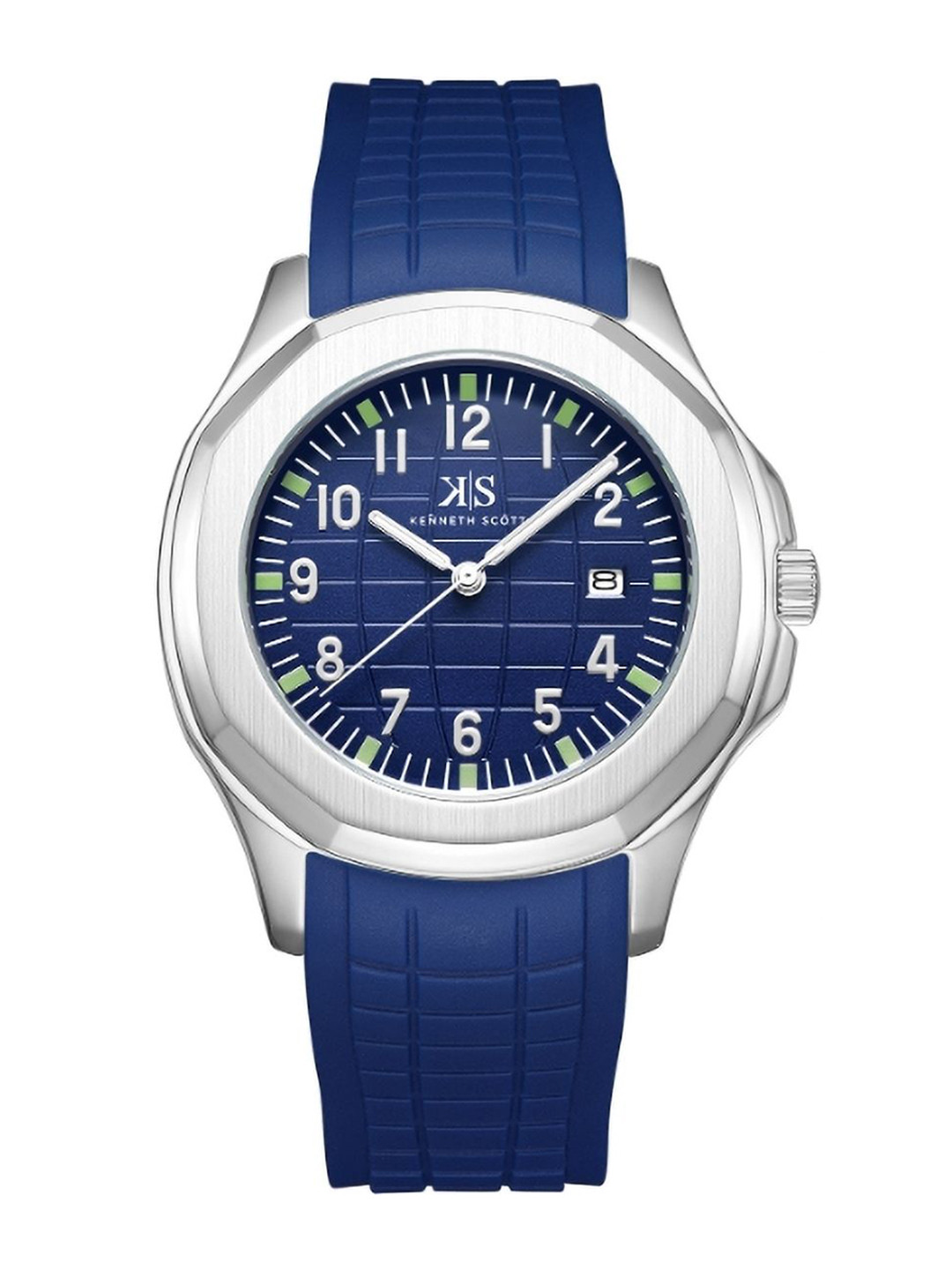 KENNETH SCOTT Men Printed Dial & Straps Analogue Watch K24014-SSNN