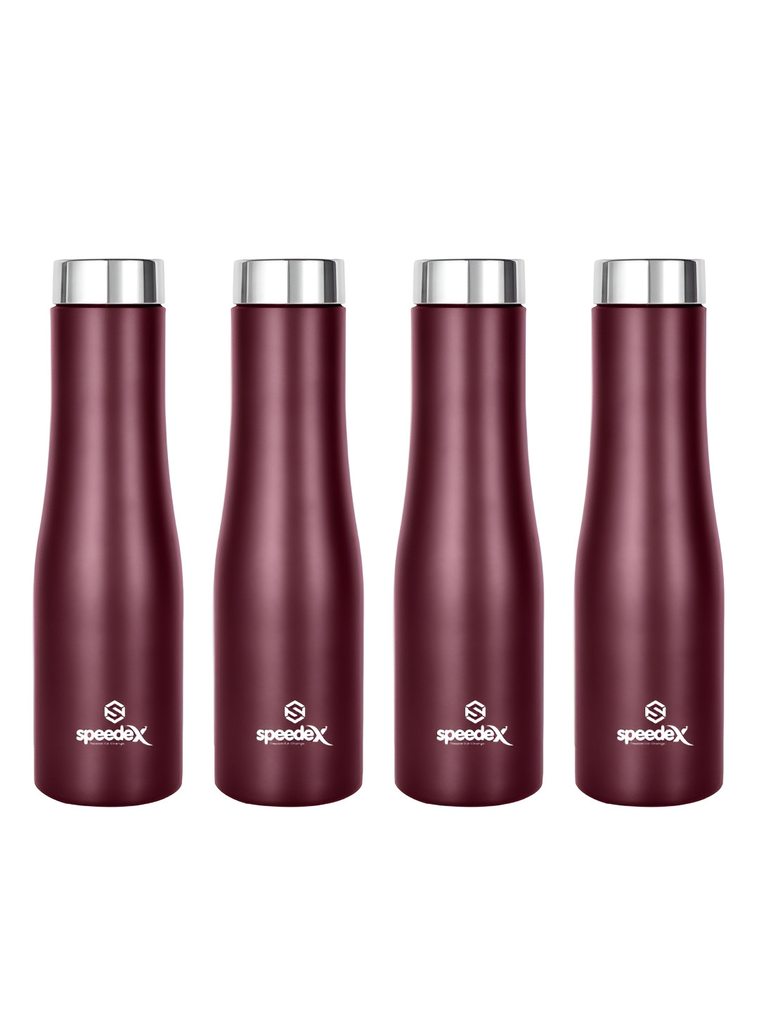 Speedex Multi Brand Logo Stainless Steel Spill Proof 4 Piece Water Bottle - 1L