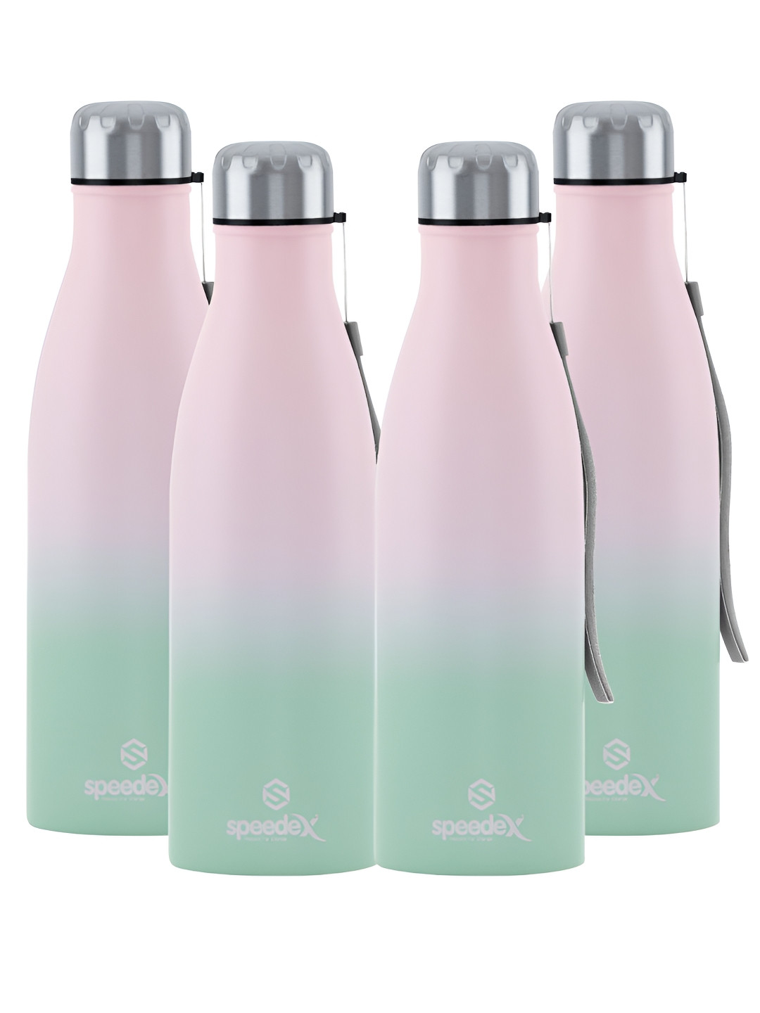 Speedex Milo Multi Colourblocked Stainless Steel Spill Proof 4 Piece Water Bottle - 1L