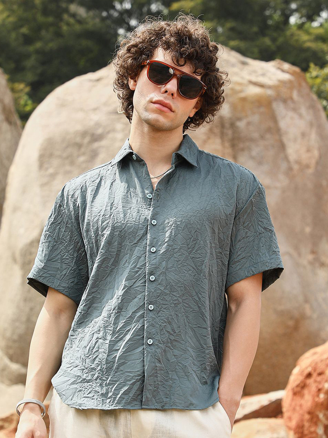 CAHOOT Men Comfort Opaque Casual Shirt