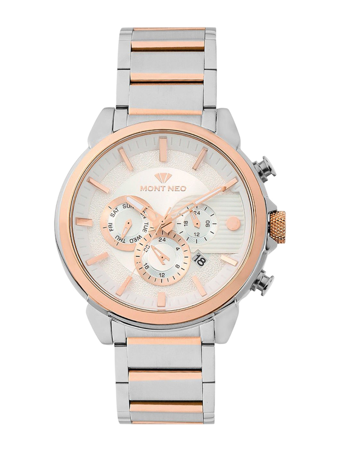 MONT NEO Men Dial & Bracelet Style Straps Analogue Watch 1058M-M1303