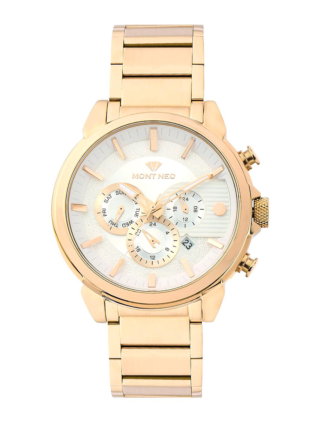 MONT NEO Men Dial & Bracelet Style Straps Analogue Watch 1058M-M3303