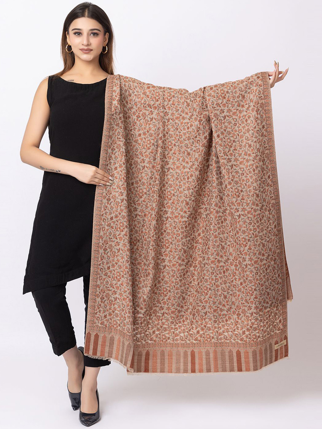 PASHGIRI Women Paisley Printed Shawl