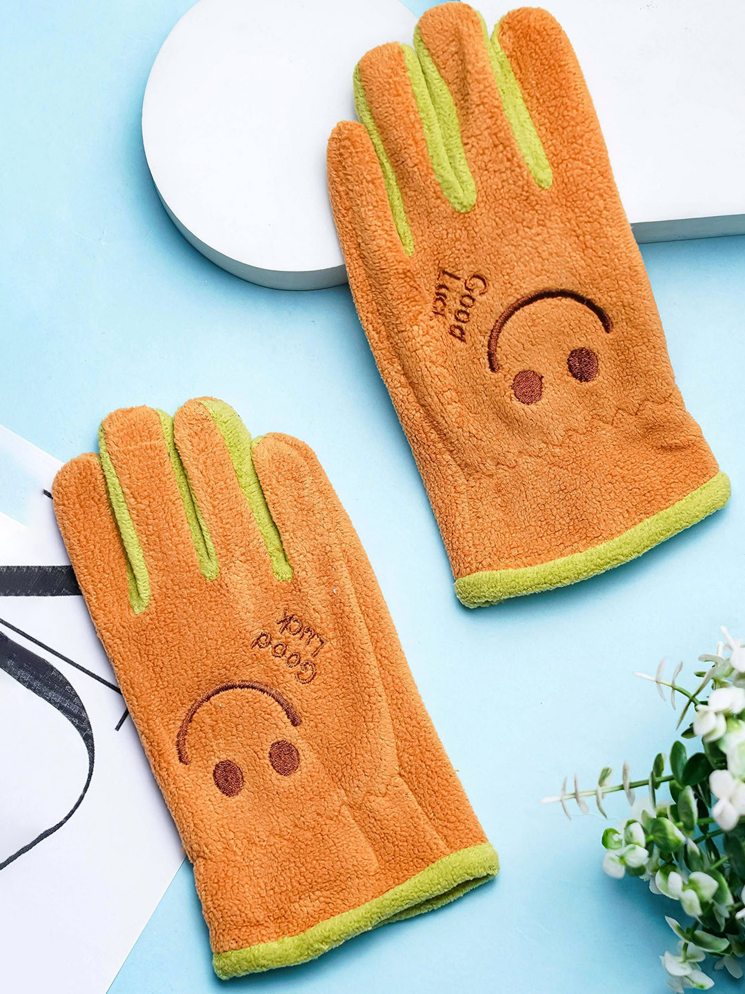 Brauch Unisex Kids Patterned Winter Gloves