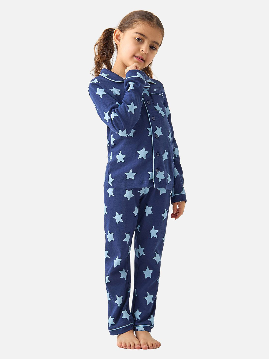 Juniors by Babyshop Girls Printed Night suit