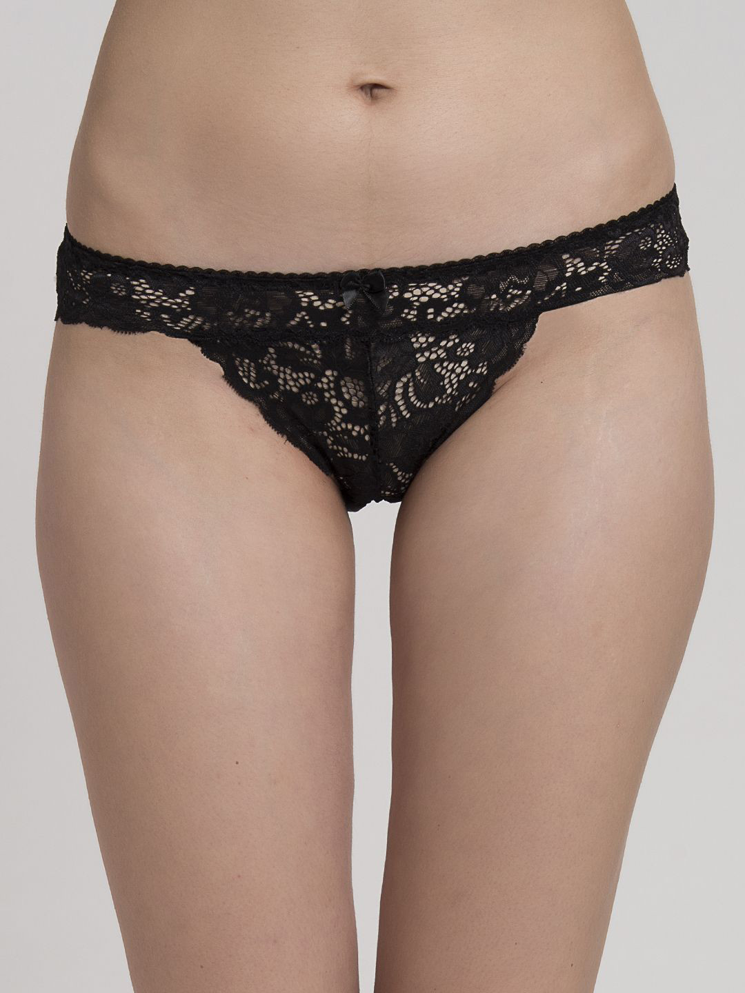 MAKCLAN Women Dress Me Down Self Design Low Rise Lace Thong Briefs