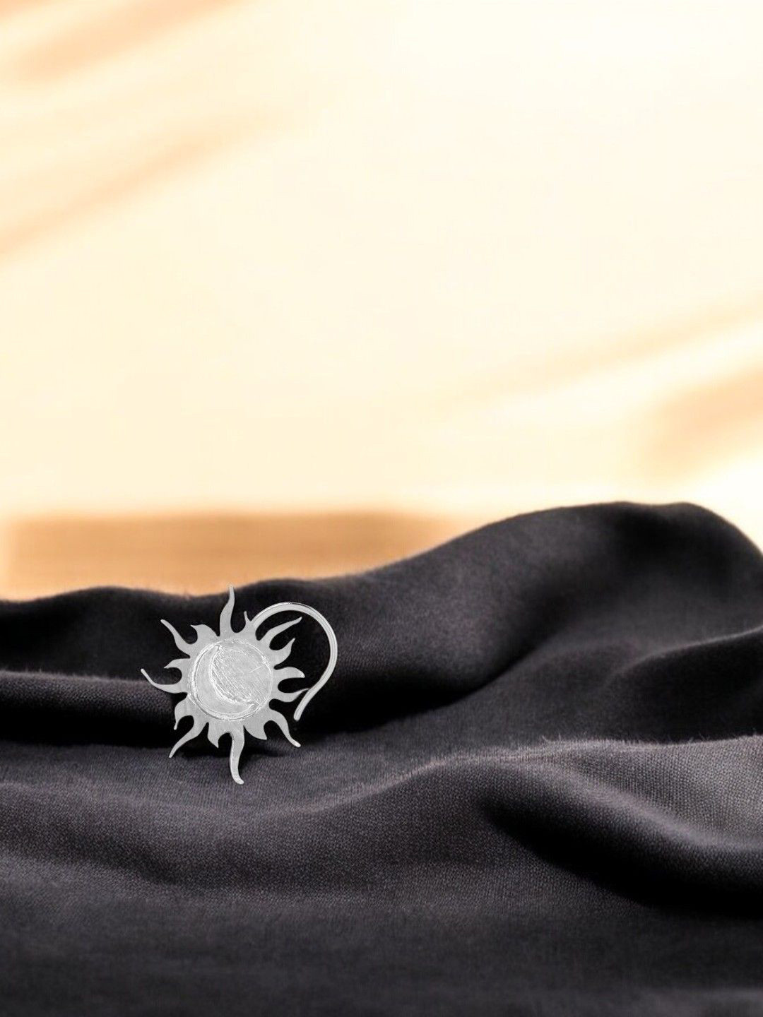 Sangria 925 Sterling Silver Sun Glow Stud Nosepin