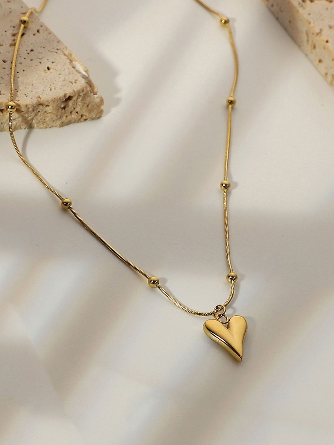 Designs & You Brass Gold-Plated Necklace