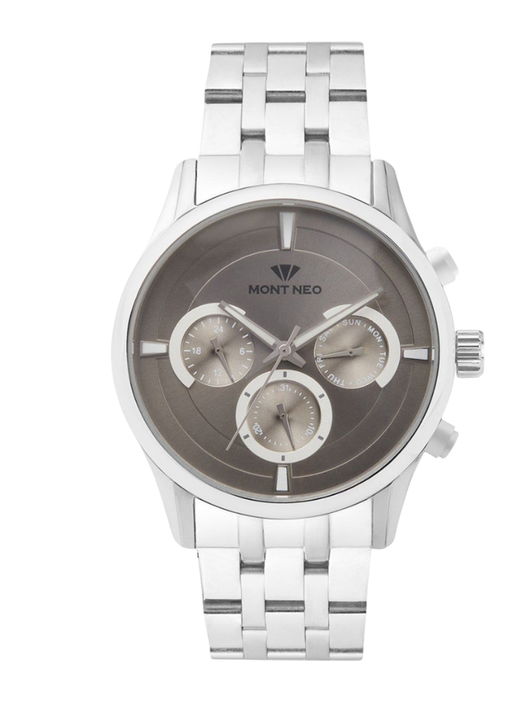 MONT NEO Men Mother of Pearl Dial & Bracelet Style Straps Analogue Watch 7014C-M1116