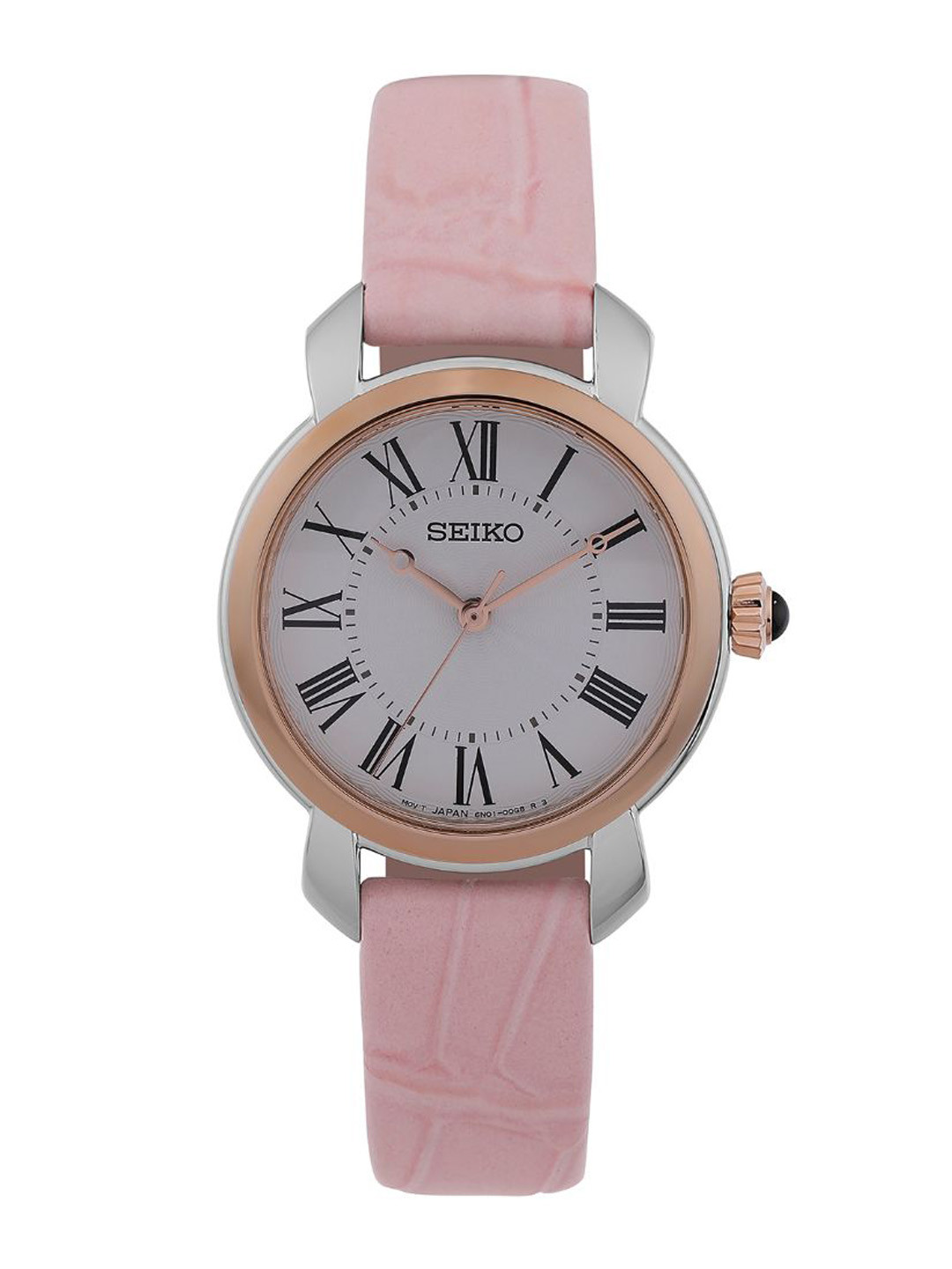 SEIKO Women Dial & Leather Straps Analogue Chronograph Watch SUR628P2