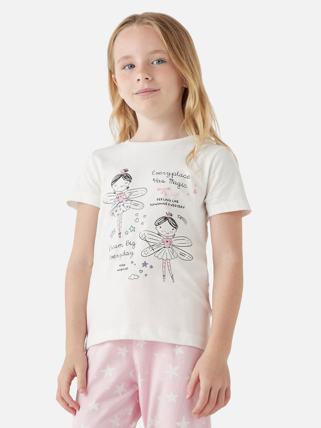 Juniors by Babyshop Girls Printed Night suit