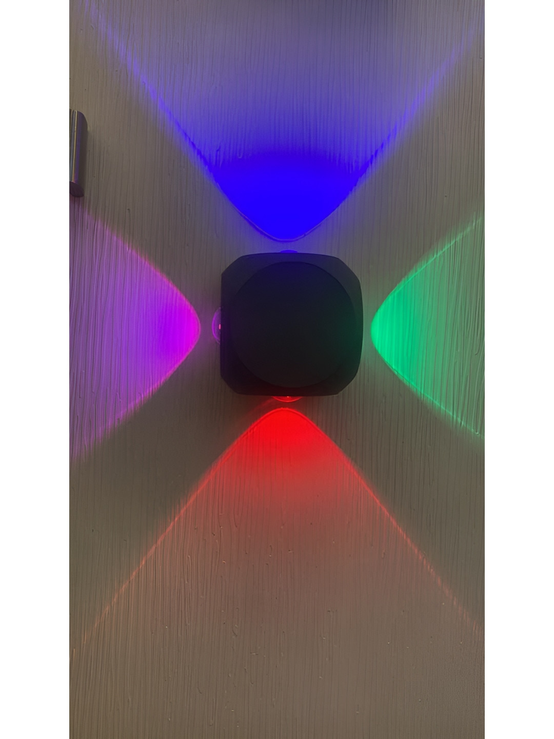 SHRI MAHAL ANTIQUES Black Square Shaped Contemporary Acrylic Wall Lamp