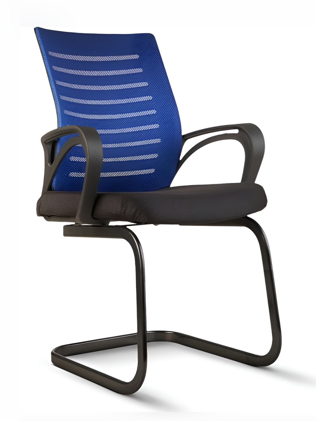 CELLBELL Desire C104 Blue & Black Mesh Mid-Back Fabric Office Visitor Chair
