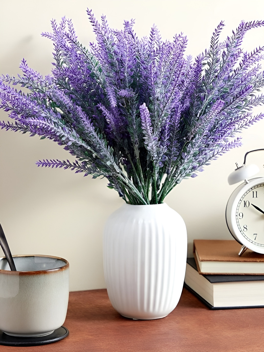 TIED RIBBONS Purple 4 Pieces Lavender Artificial Flower