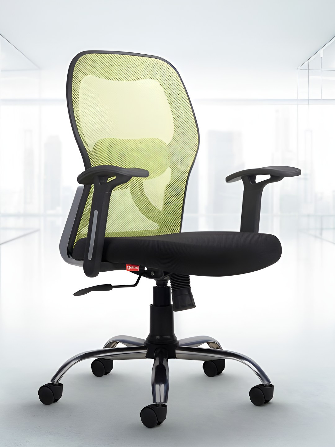 CELLBELL Green Taurus C100 Lite Mid Back Comfortable Mesh Adjustable Study Chair