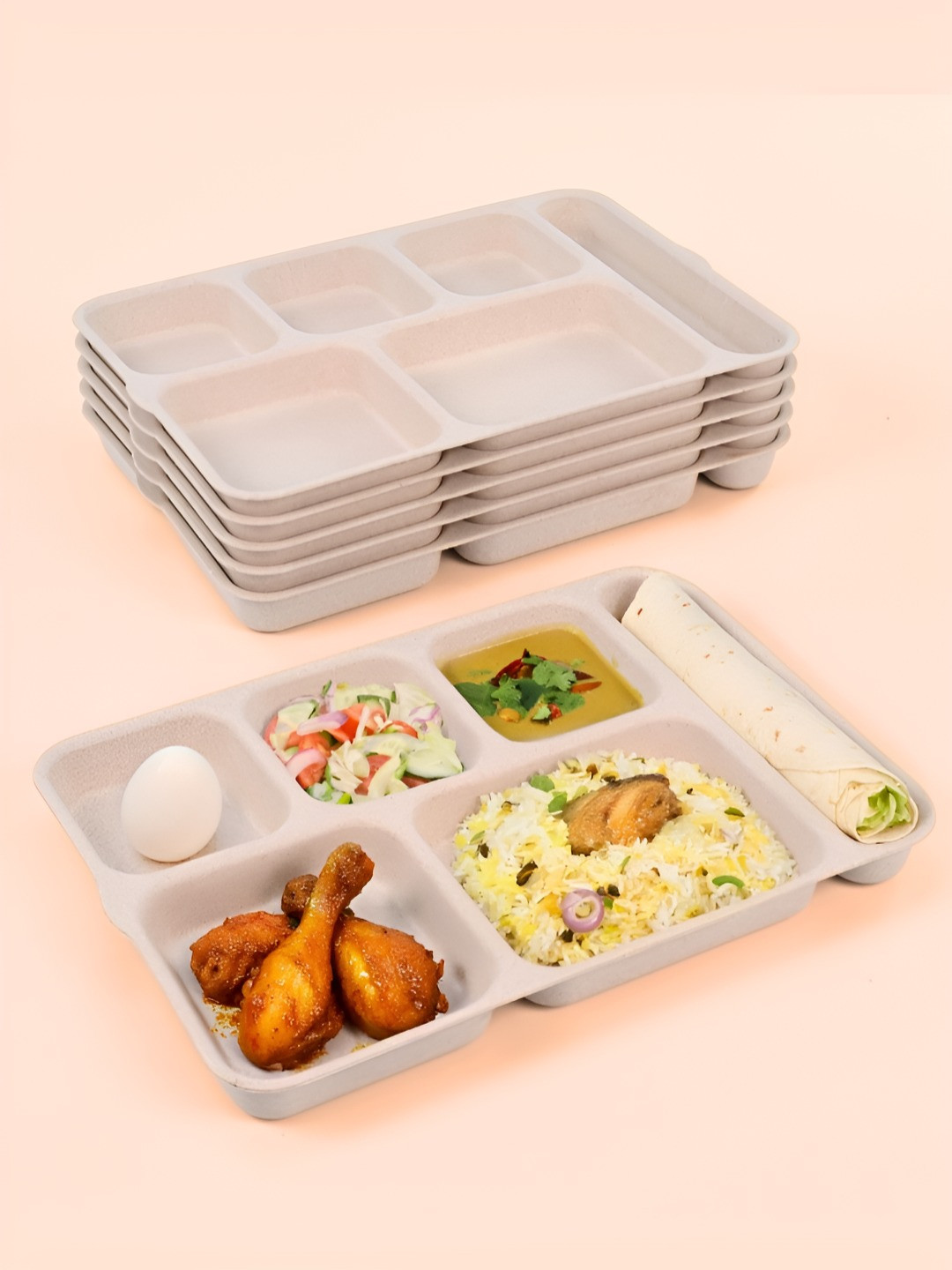 eha Off White 6 Pieces Plates