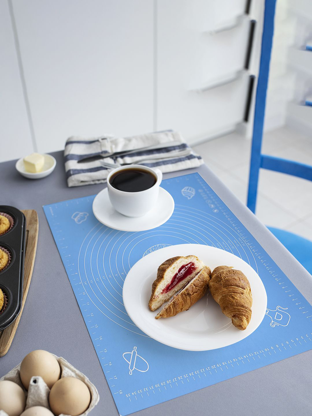 Kuber Industries Set Of 6 Reusable Silicone Mat