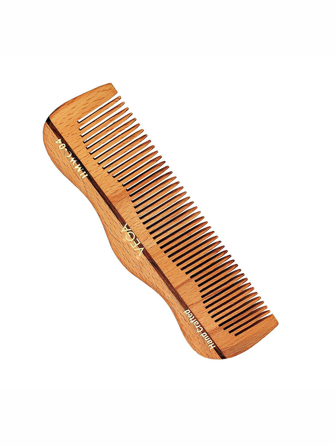 VEGA Grooming Wooden Hair Comb - HMWC-04 - Beige