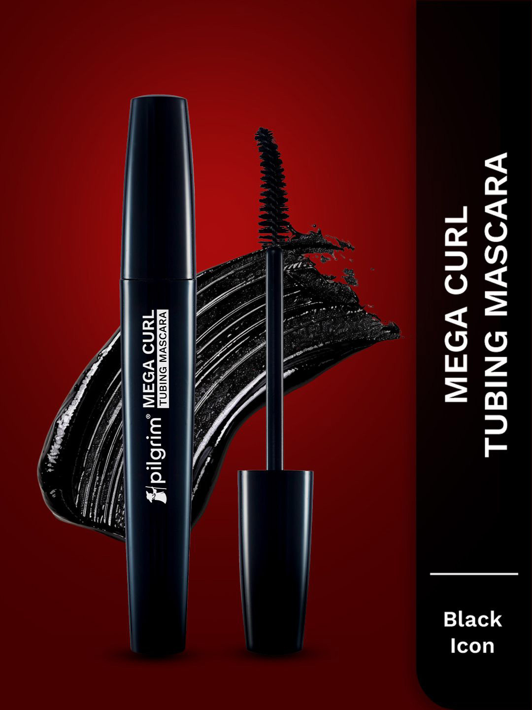 Pilgrim Mega Curl Tubing Smudge Proof Mascara 5ml - Black Icon 01