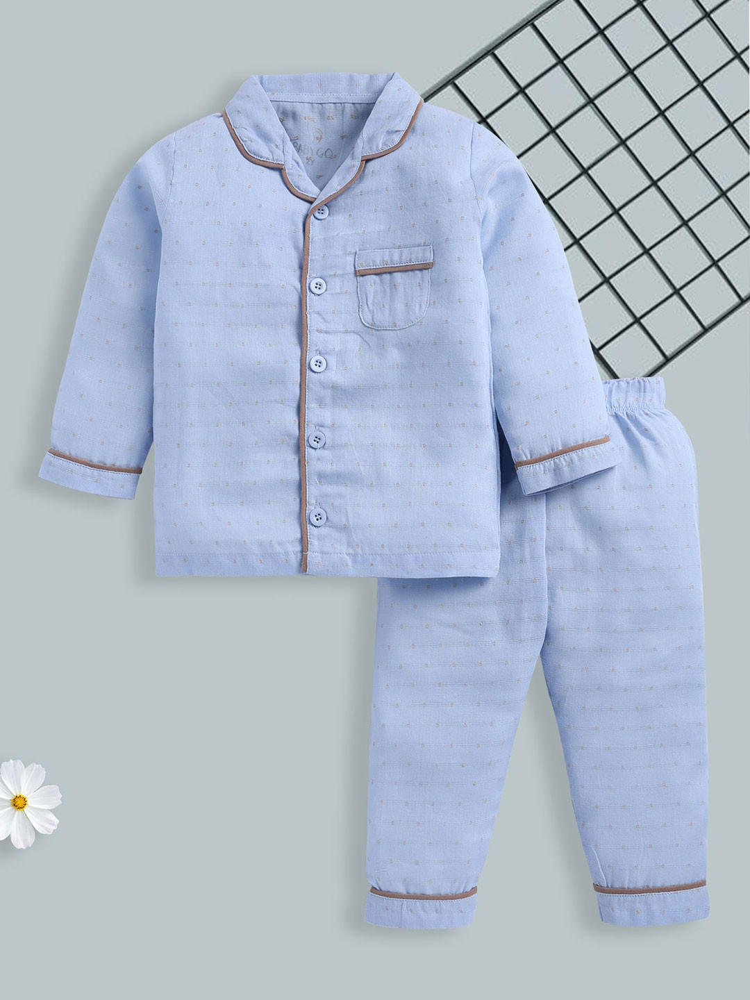 BABY GO Boys Shirt with Pyjamas