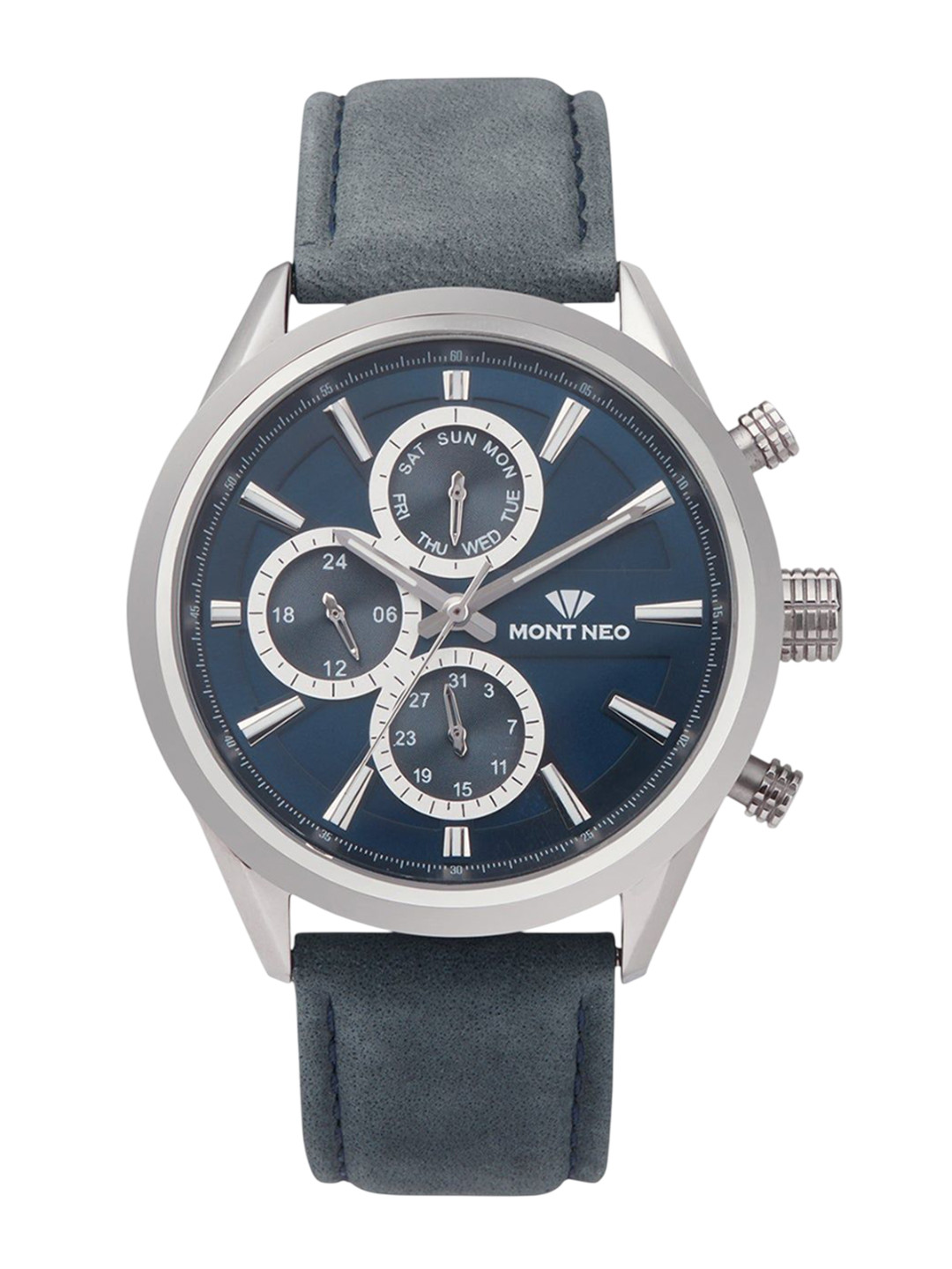 MONT NEO Men Dial & Leather Straps Analogue Watch 7010C-L1105