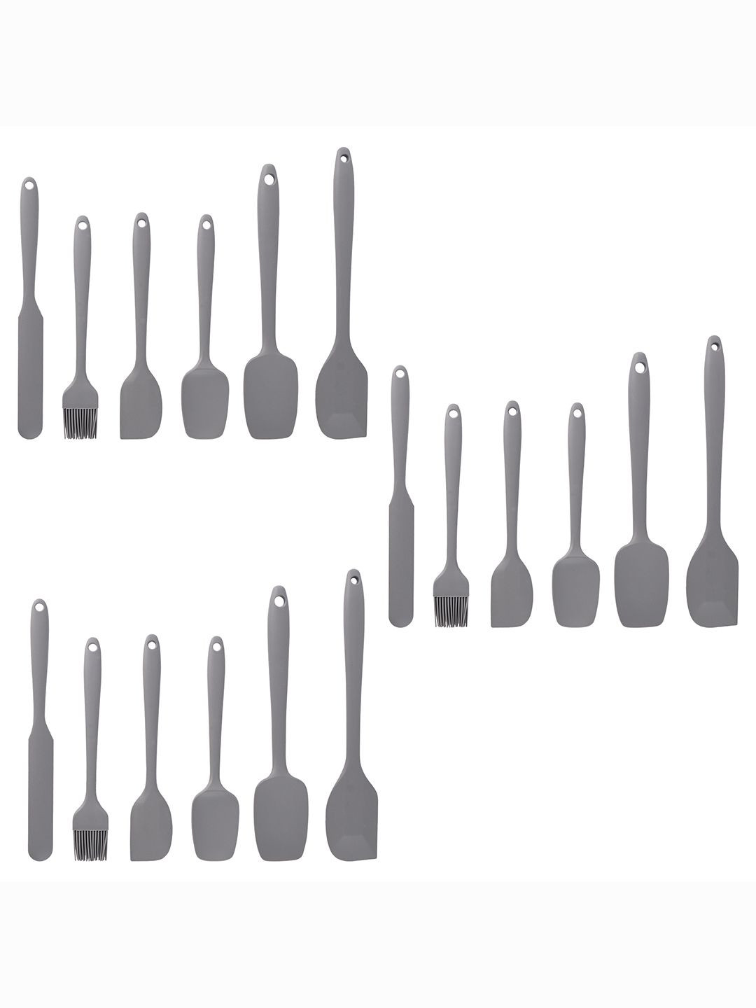 Kuber Industries Unisex 18 Pcs Silicone Nonstick Spatula Set