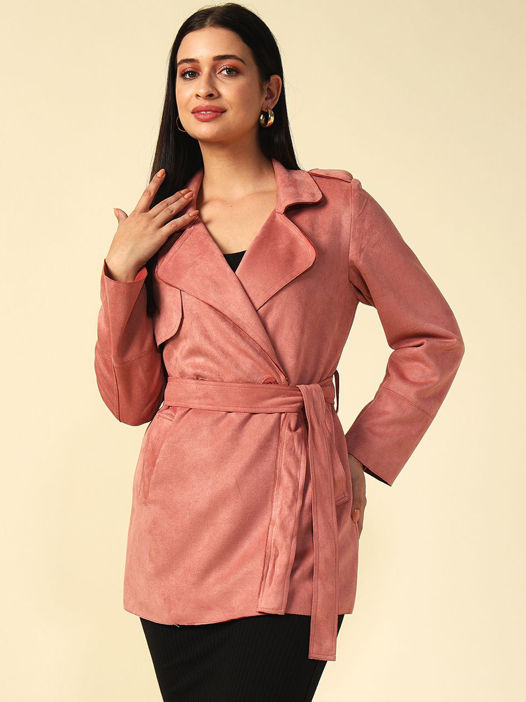 Beatnik Double Breasted Wrap Coat