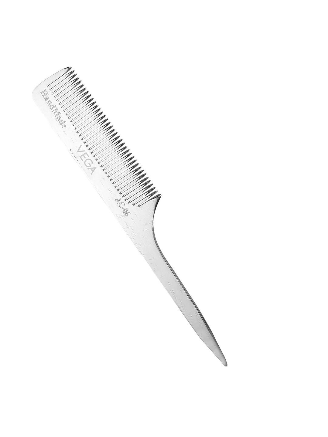 VEGA AC-06 Tail Hair Comb - Silver