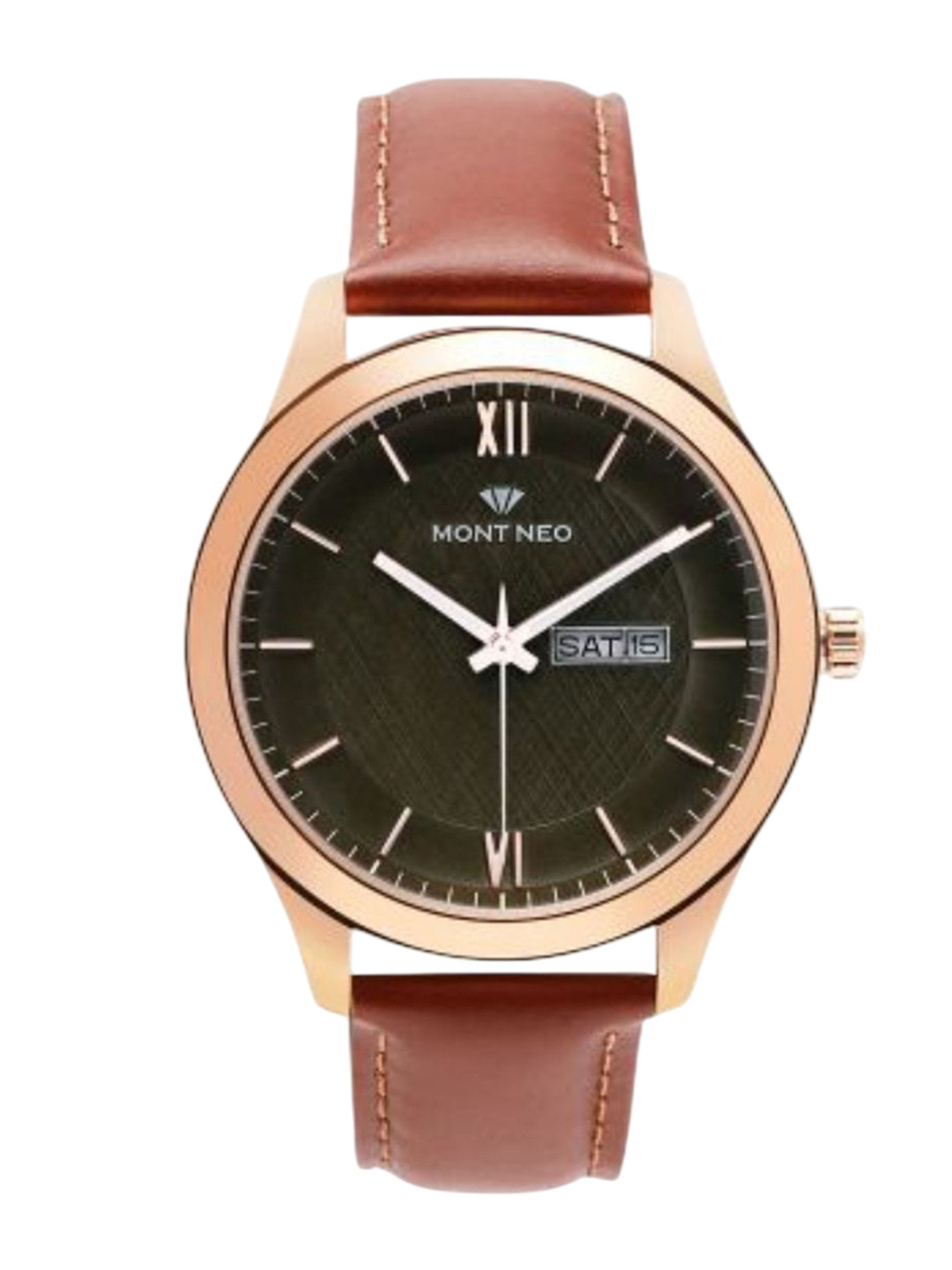 MONT NEO Men Dial & Leather Straps Analogue Watch 8009D-L3314