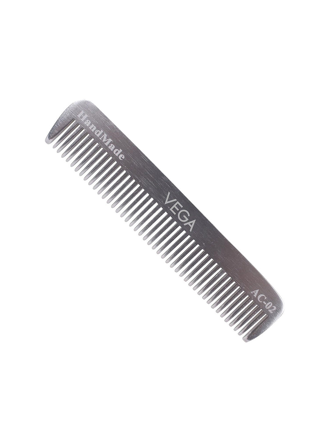 VEGA Pocket Hair Comb - AC-02 - Silver-Toned