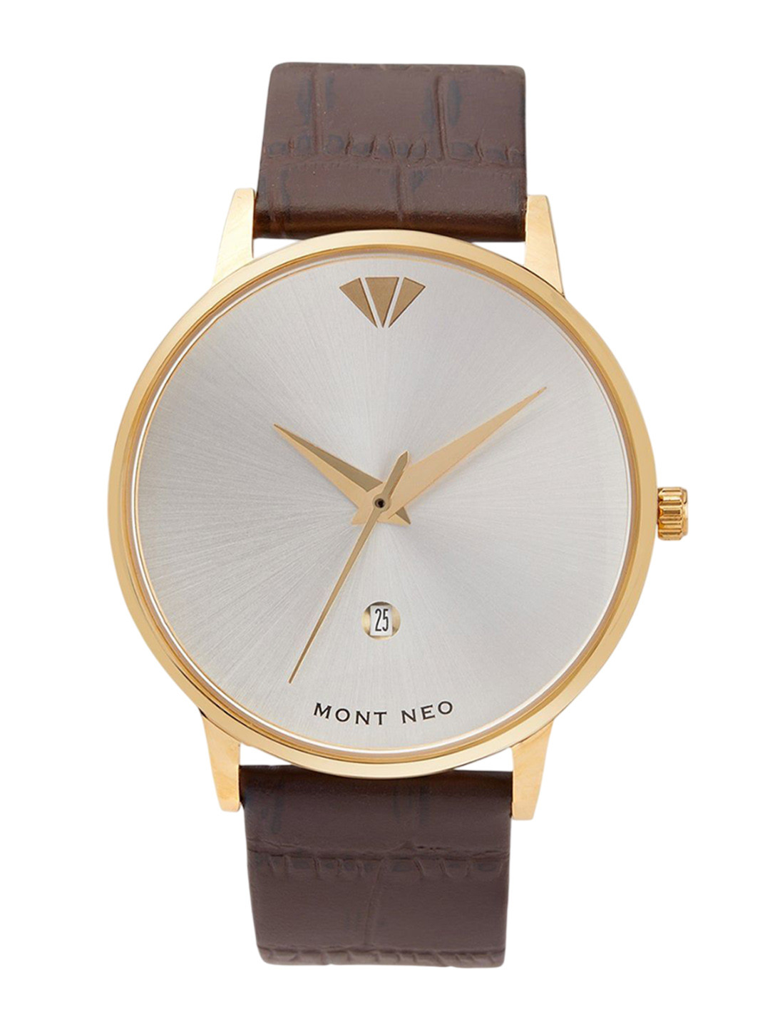 MONT NEO Men Dial & Leather Textured Straps Analogue Watch G1034E-L2203